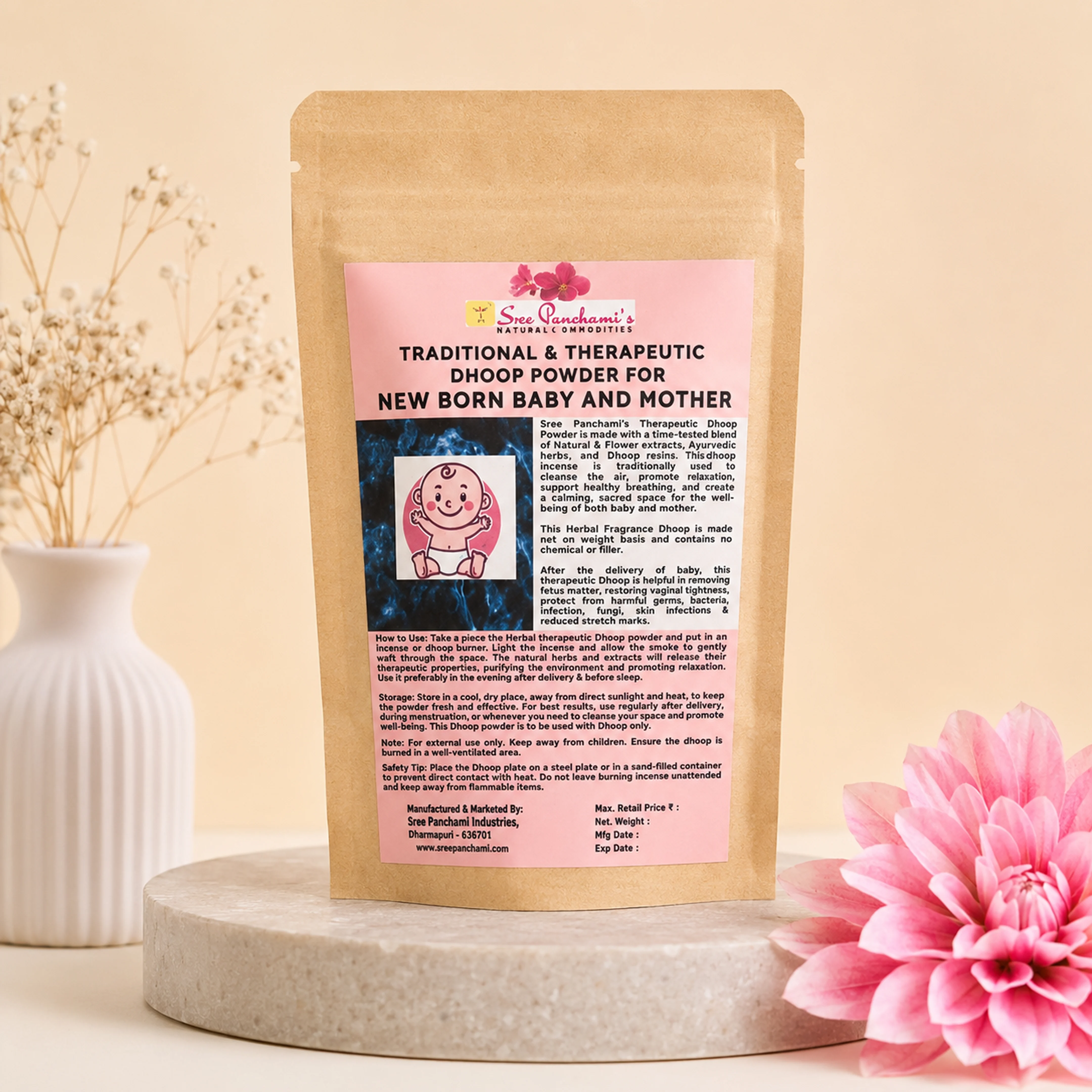 Traditional & Therapeutic Dhoop Powder for Newborn Baby & Mother - Image 5