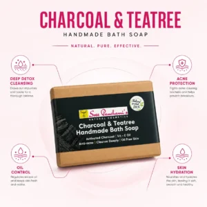 Charcoal & Tea Tree Handmade Bath Soap