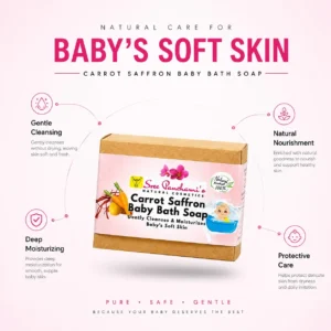 Carrot Saffron Baby Bath Soap