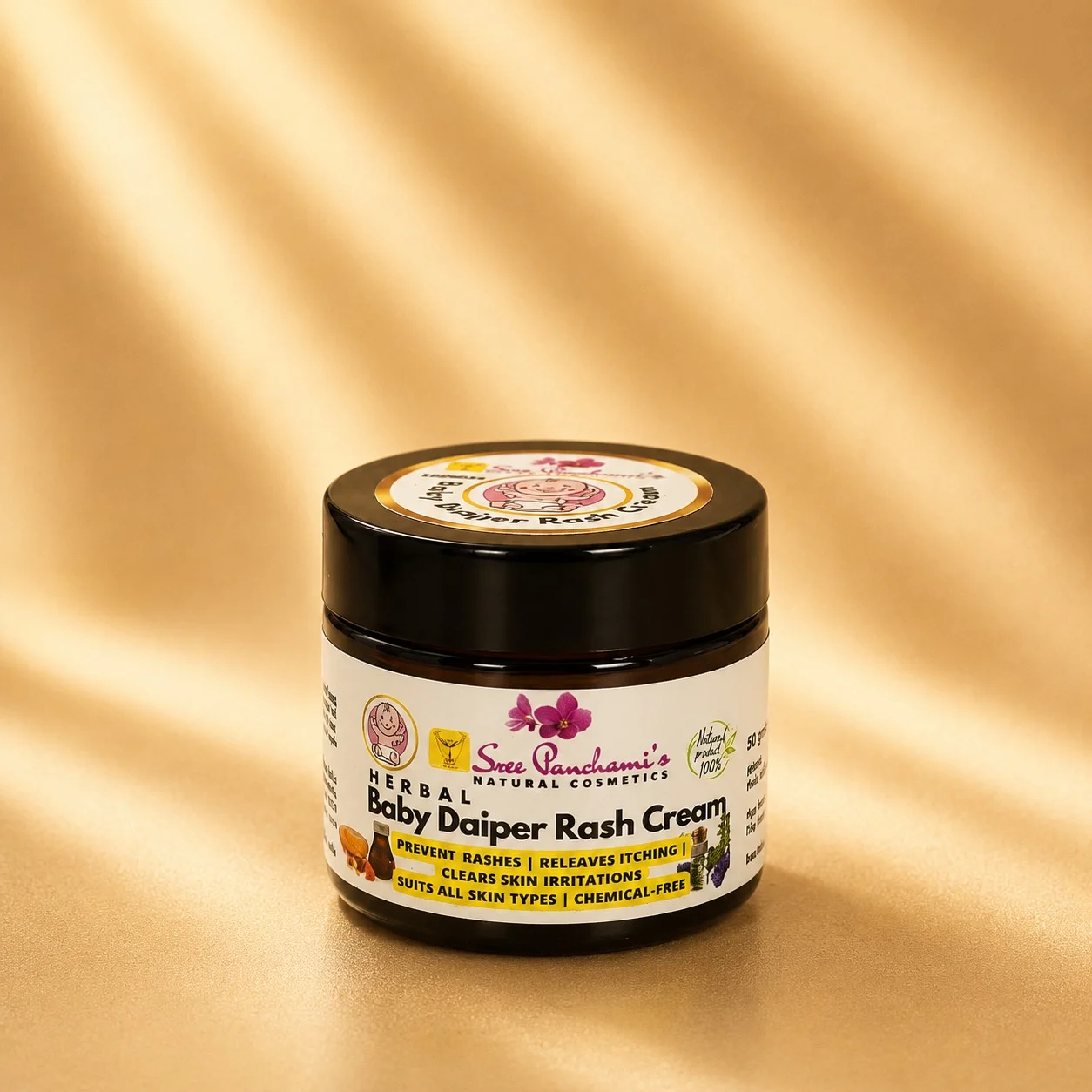 Herbal Baby Diaper Rash Cream - Image 2