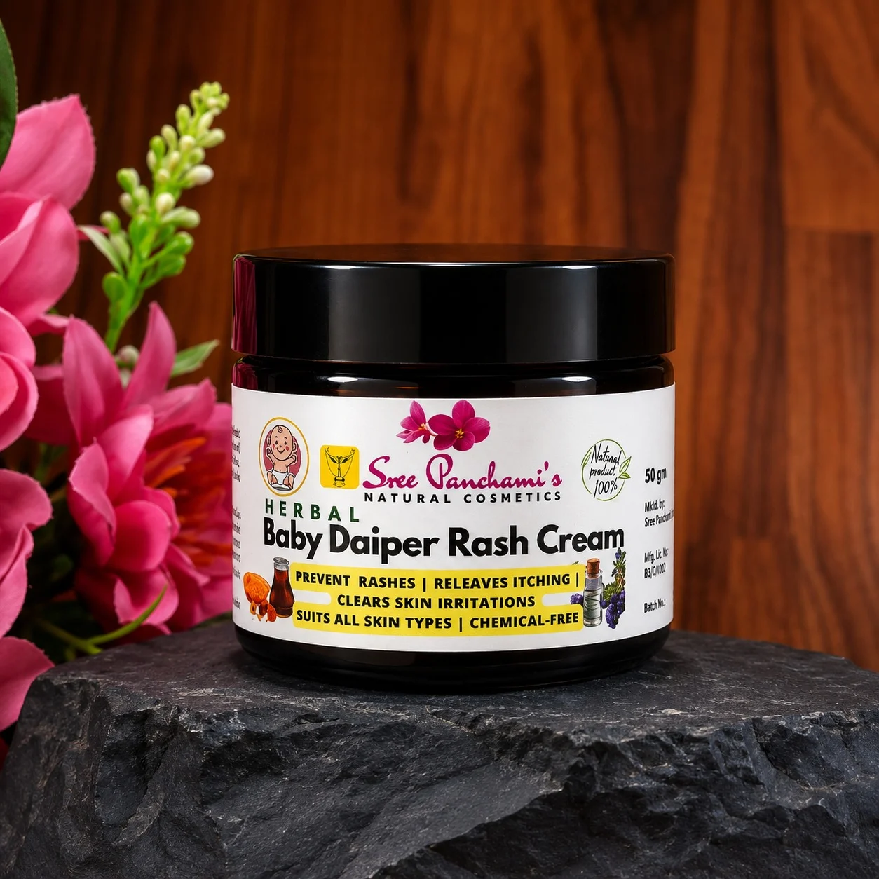 Herbal Baby Diaper Rash Cream - Image 3