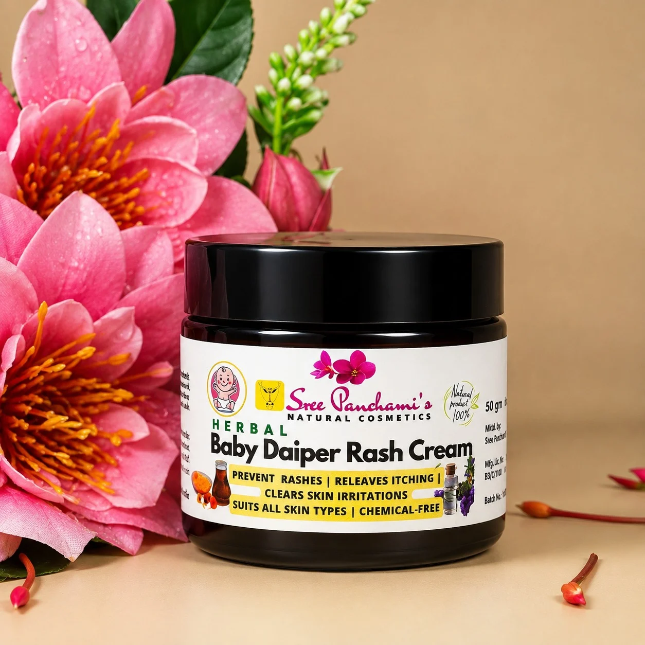 Herbal Baby Diaper Rash Cream - Image 4