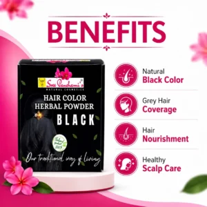 Hair Color Herbal Powder Black